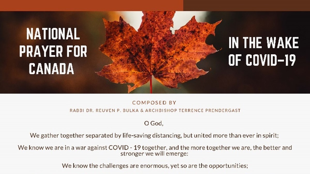 National Prayer for Canada in the wake of COVID19 Special Services